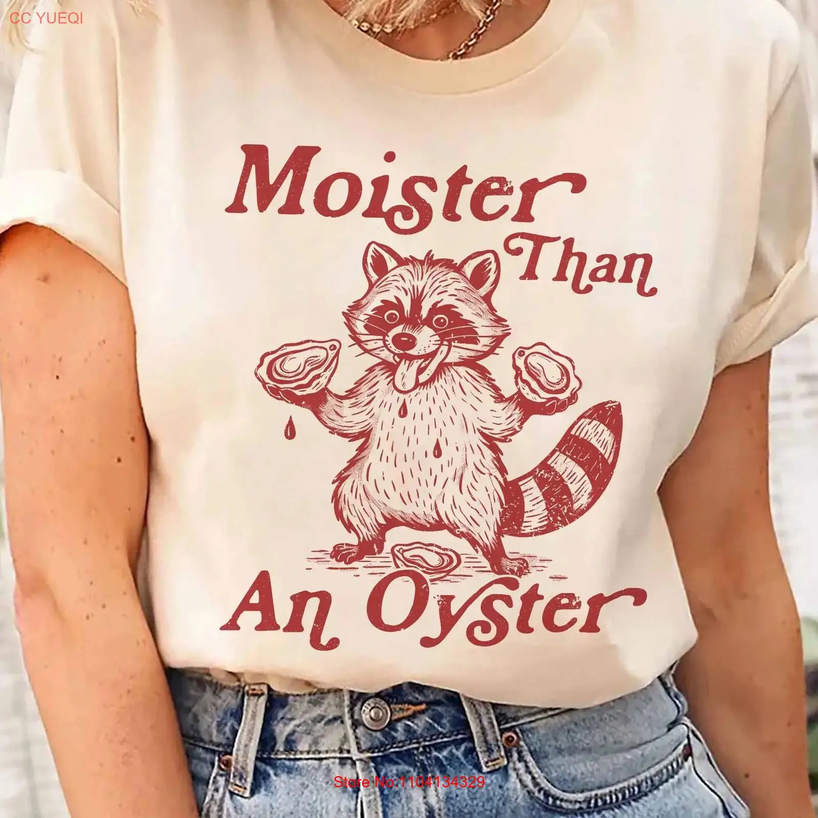 Quirky Vintage Fashion - Moister Than An Oyster T Shirt