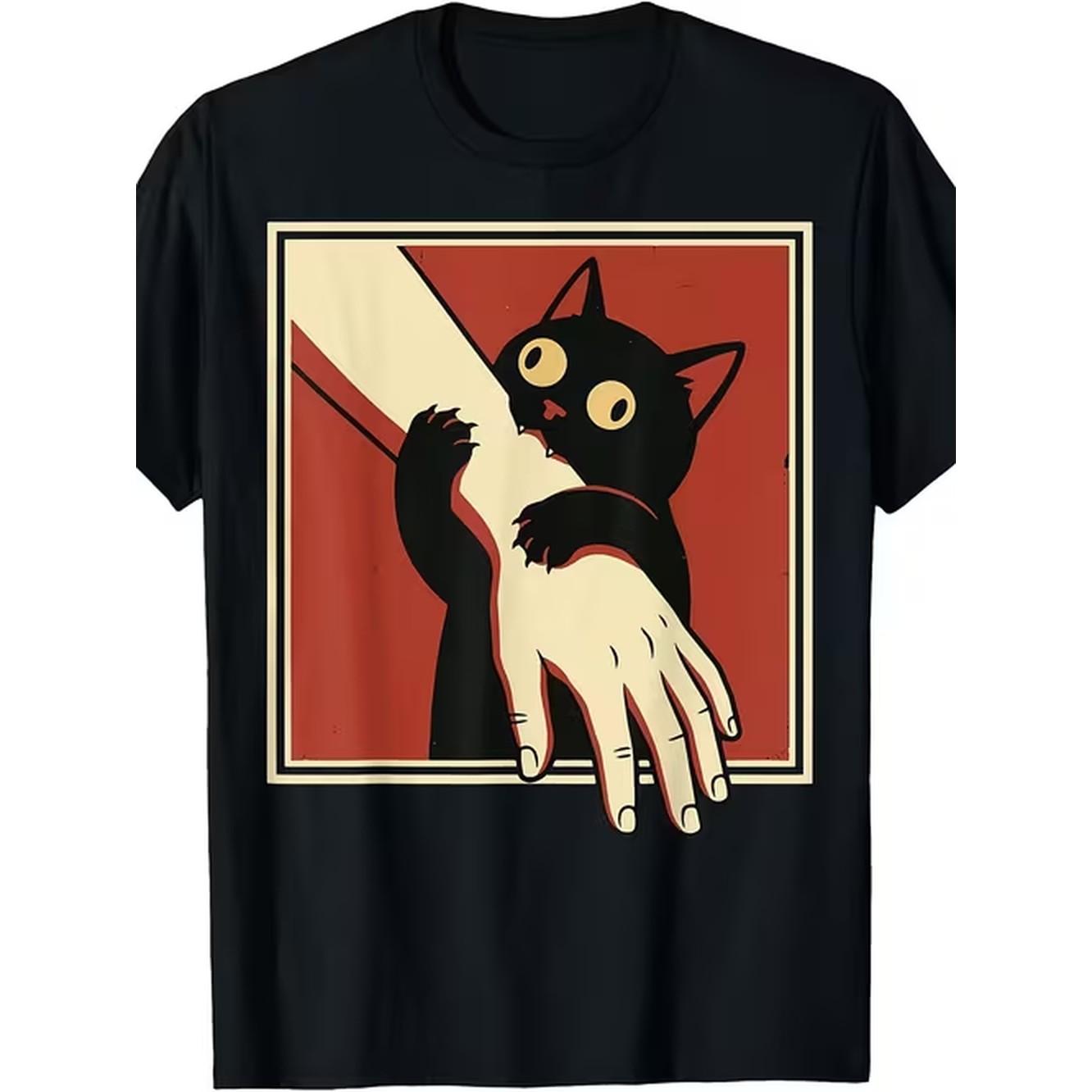 Vintage Fashion Retro Outfit - item picture retro cat biting arm