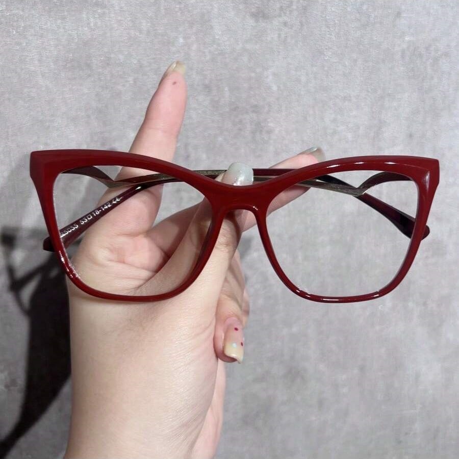 Vintage Fashion Look - 1Pc Women's Fashionable Plain Glasses New