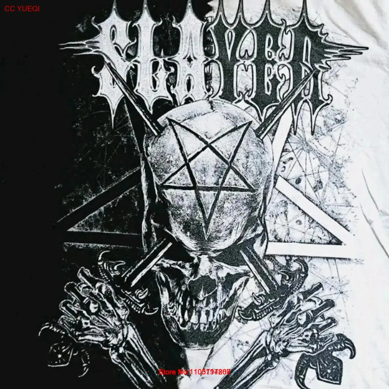 Tie Dye Shirt Vintage - Slayer Band Thrash Heavy Metal Black
