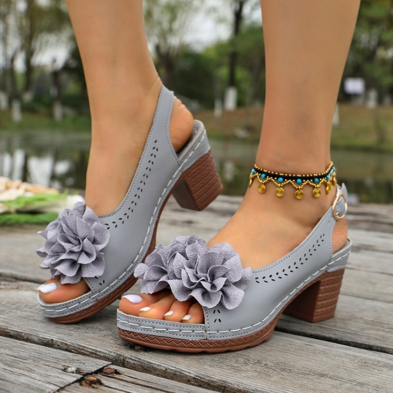 Vintage Flower Decorate Peep T - Vintage Fashion In 2026 评论和价格