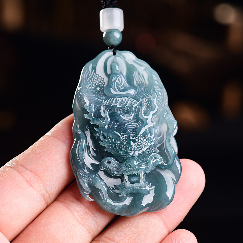 Natural Burmese Jadeite Dragon - Usa Vintage Fashion 评论和价格