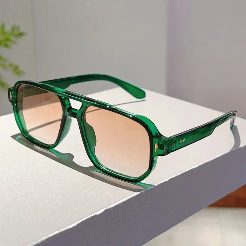 New Vintage Double Bridges Squ - Vintage Outdoor Fashion 评论和价格