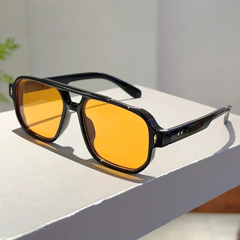 New Vintage Double Bridges Squ - Vintage Outdoor Fashion 评论和价格
