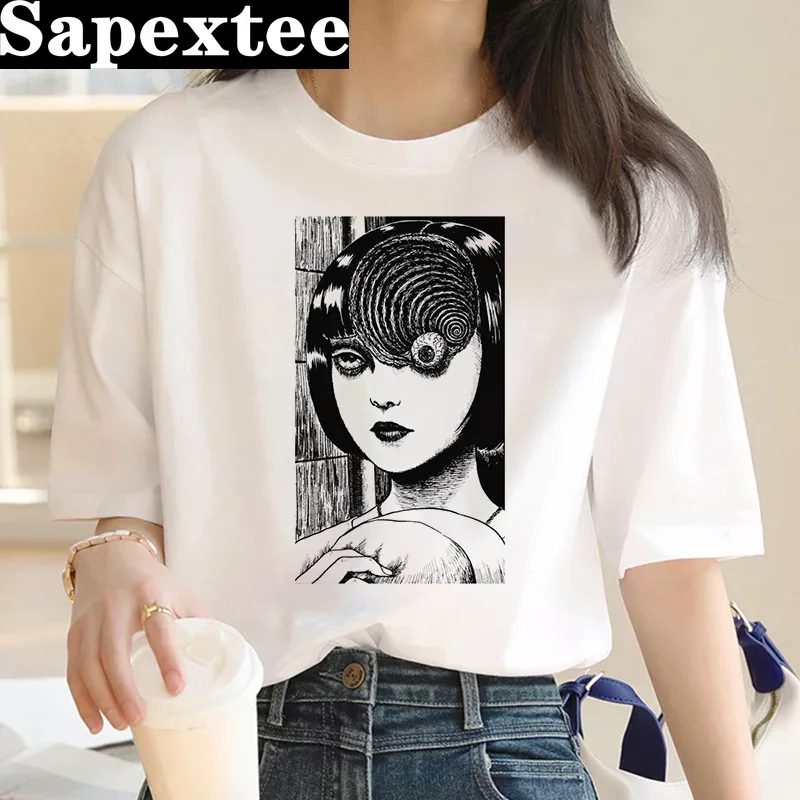junji ito t-shirt women haraju - Tie Dye Shirt Vintage 评论和价格