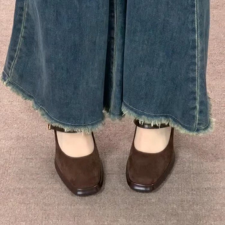 Vintage Thick High Women Mary  - Vintage Fashion Aesthetic 评论和价格