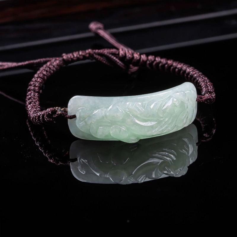 Burmese Jadeite Pixiu Bracelet - Usa Vintage Fashion 评论和价格