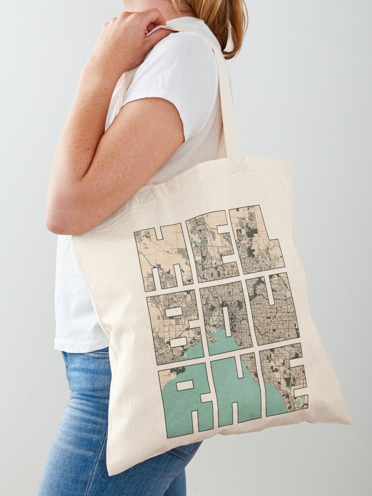 Melbourne City Map of Australi - Vintage Fashion Melbourne 评论和价格