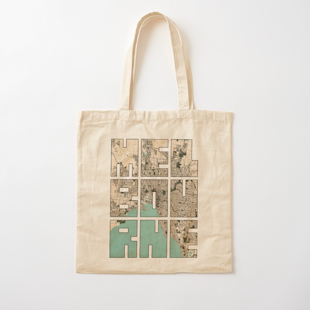 Melbourne City Map of Australi - Vintage Fashion Melbourne 评论和价格