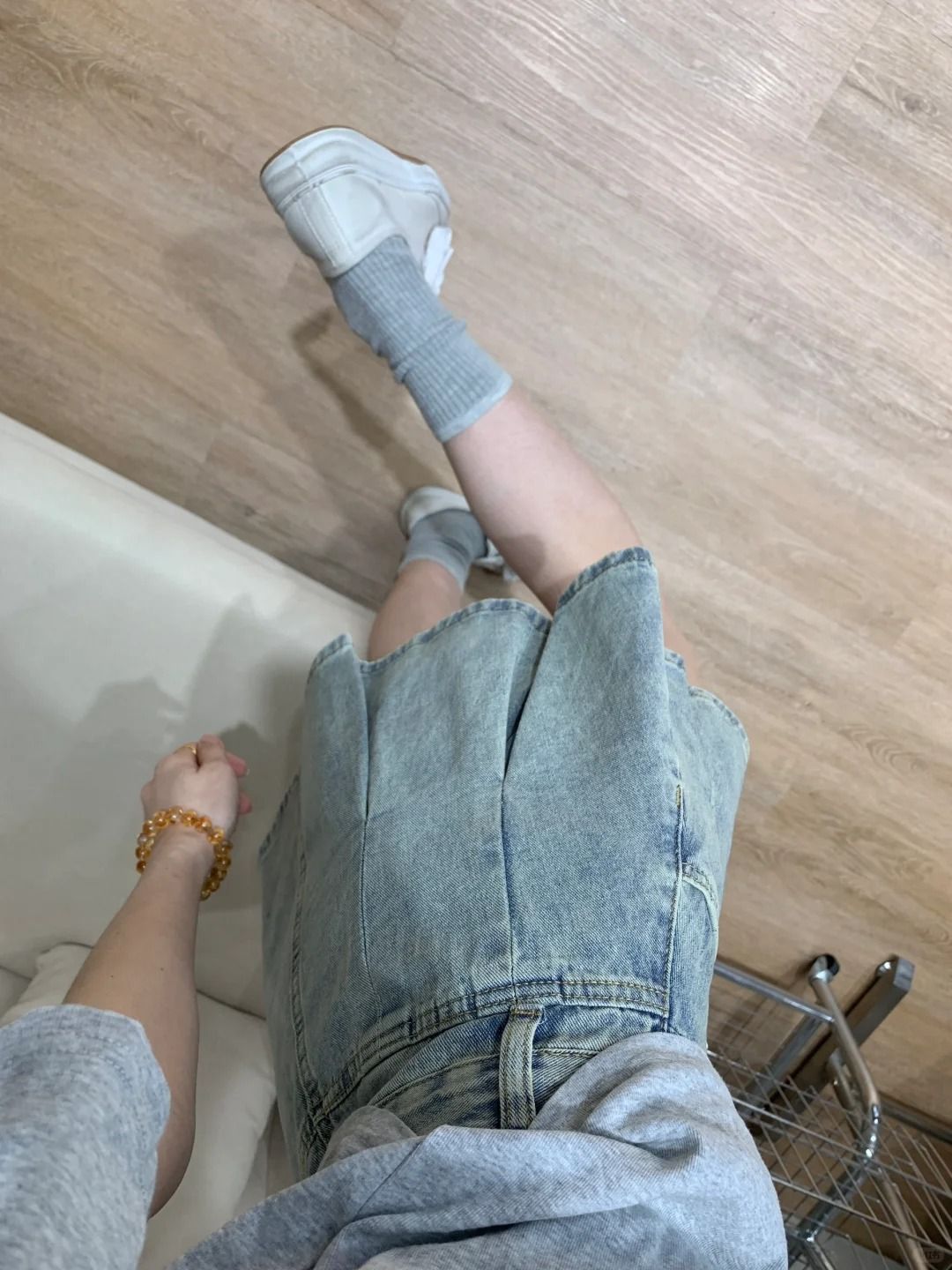 Women High Waist Denim Pleated - Vintage Fashion Jeans 评论和价格