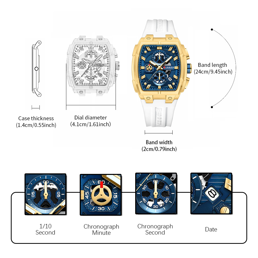CURREN Luxury Vintage Watch fo - Vintage Fashion Aesthetic 评论和价格