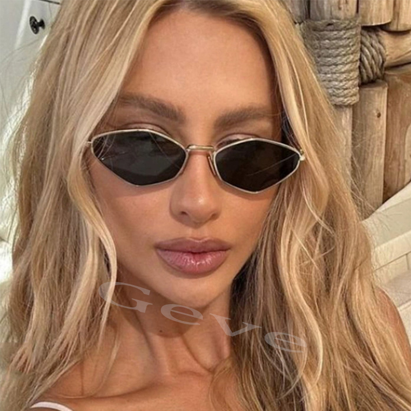 Trendy Polygonal Small Sunglas - Vintage Fashion In 2025 评论和价格