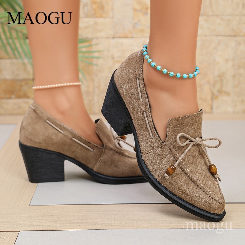 7CM Heeled Women's Spring Autu - Vintage Outdoor Fashion 评论和价格