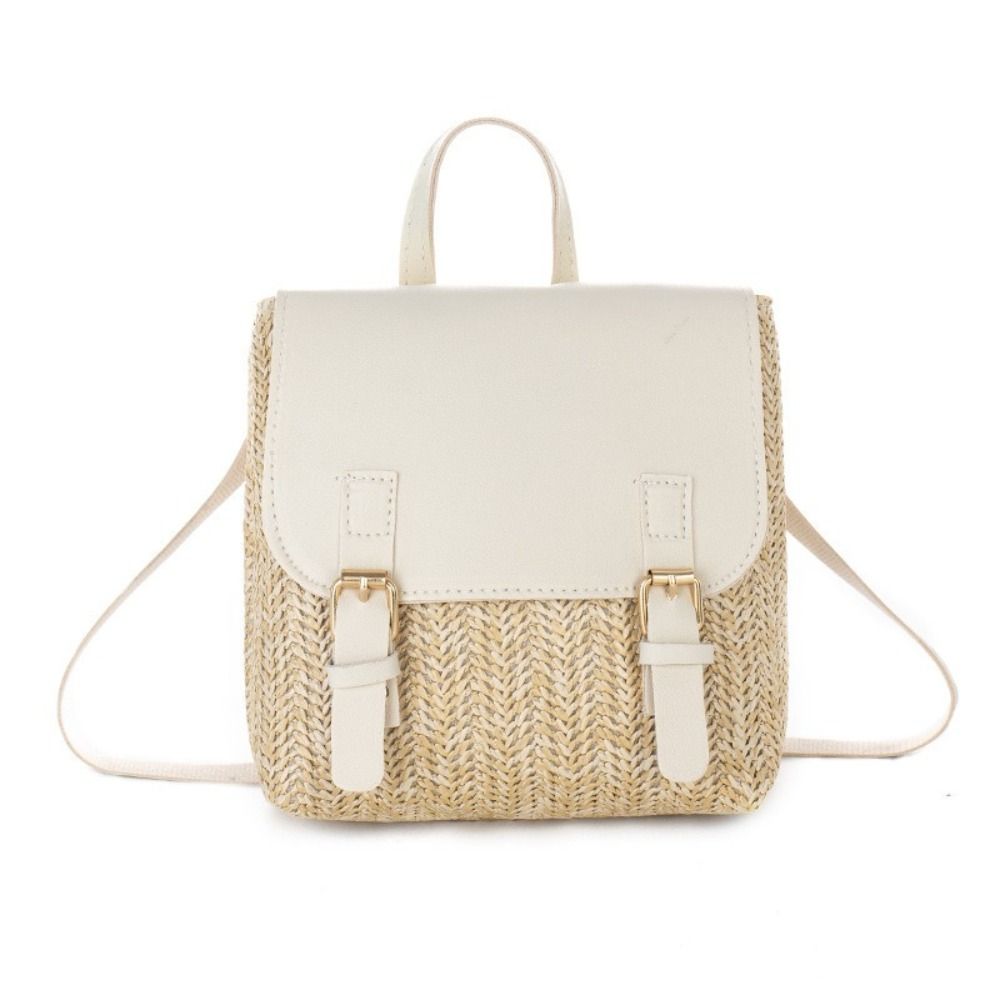 Versatile Bag PU Leather Straw - Vintage Fashion Look 评论和价格