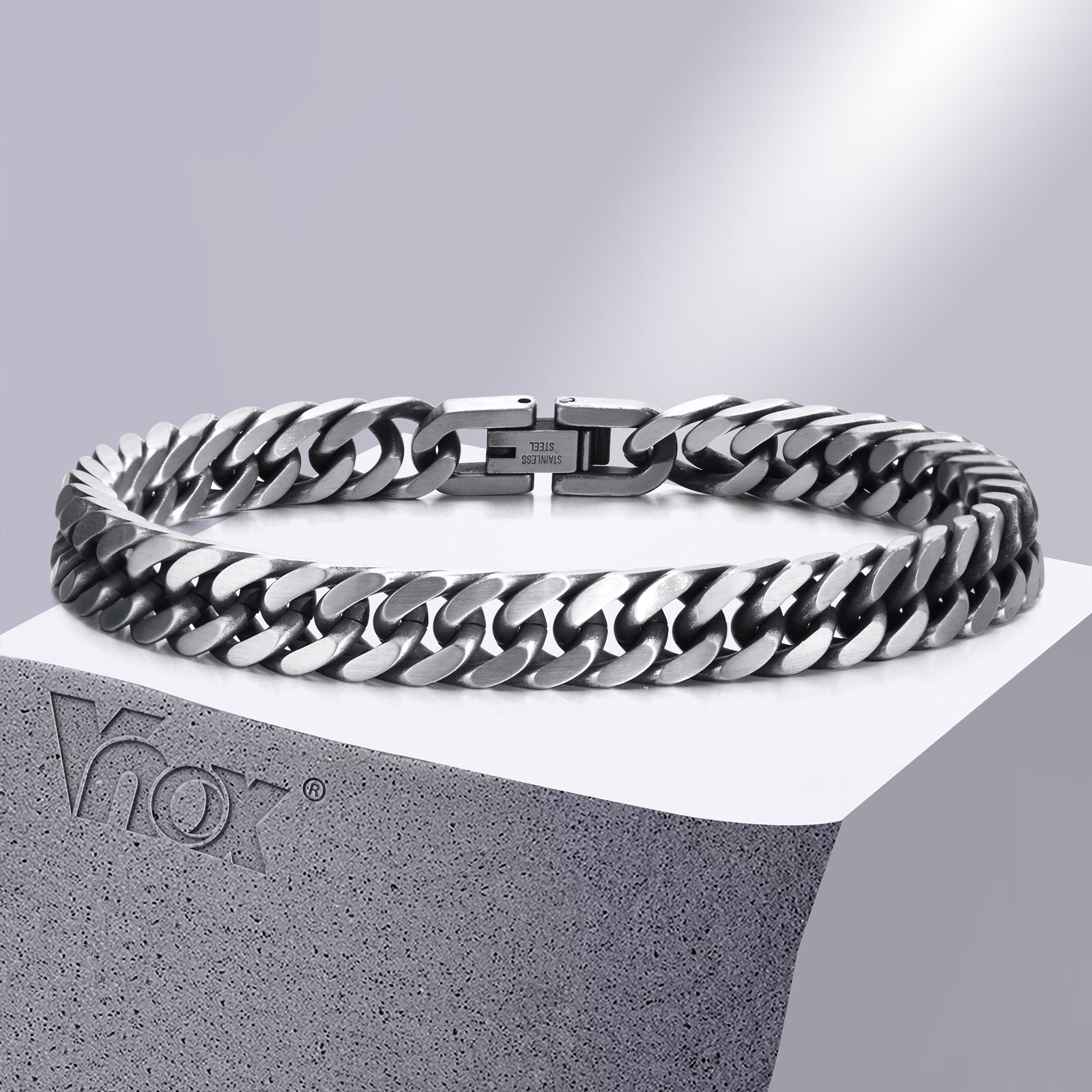 Vnox Chunky Retro Cuban Chain  - Vintage Fashion Retro Outfit 评论和价格