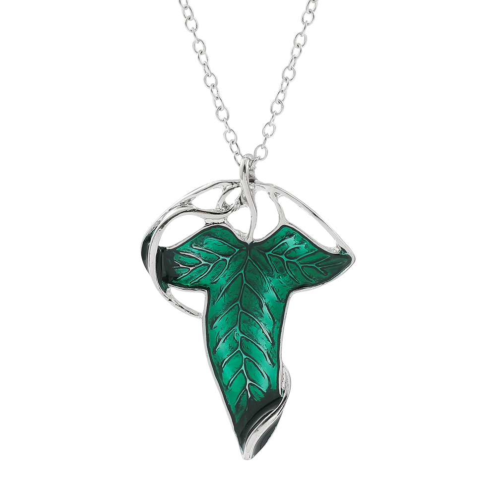 Vintage Green Leaf Pendant Nec - Vintage Fashion Aesthetic 评论和价格