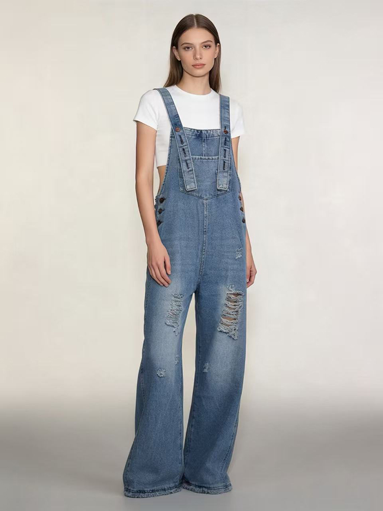 Fashion Retro Ripped Hole Deni - Vintage Fashion Jeans 评论和价格