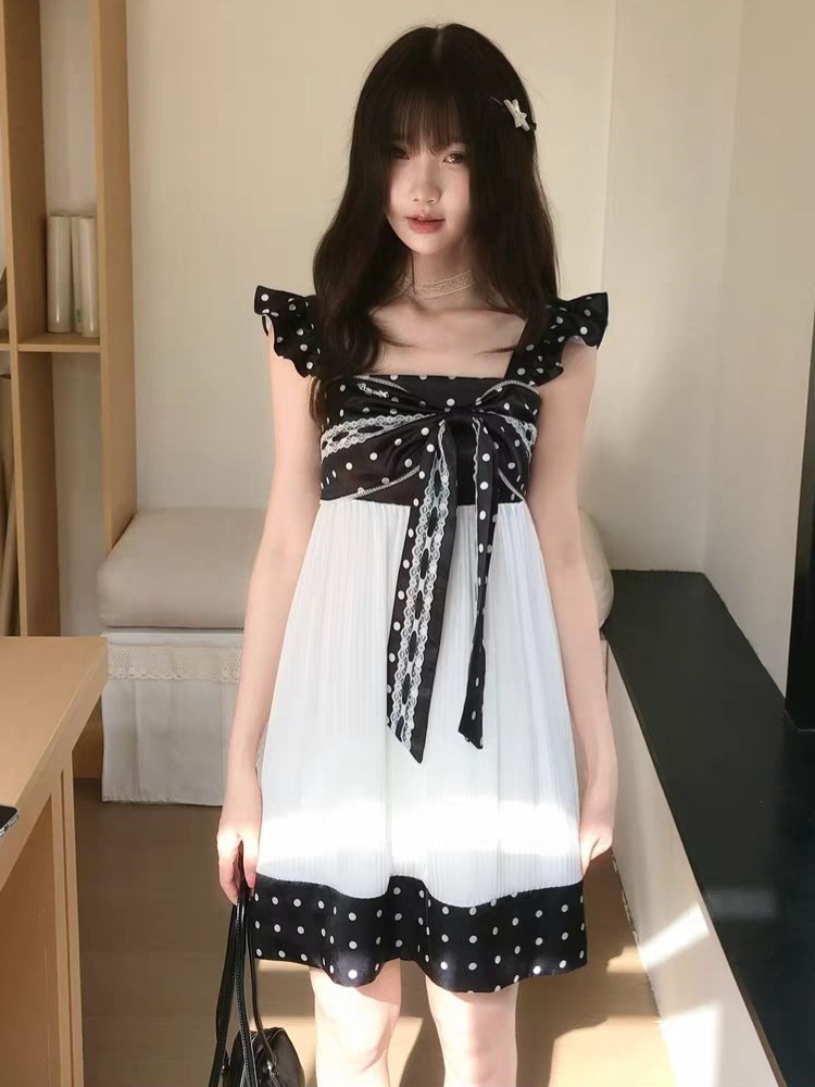 Japanese Vintage Sweet Bow Des - Vintage Fashion Retro Outfit 评论和价格
