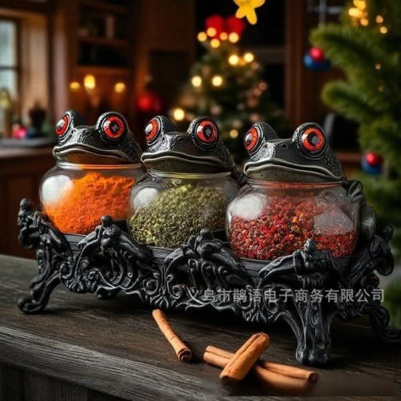 Witch ThreePiece Spice Jars Se - Quirky Vintage Fashion 评论和价格