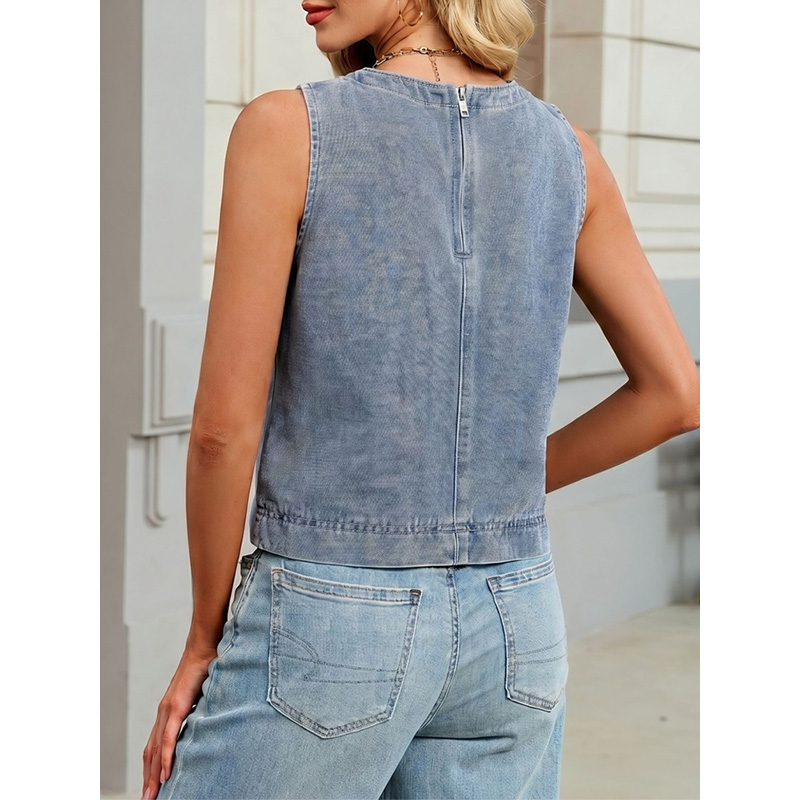 Benuynffy Casual Round Neck De - Vintage Fashion Jeans 评论和价格