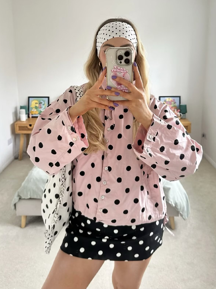 HH Women Fashion Polka Dot Dra - Vintage Fashion Look 评论和价格