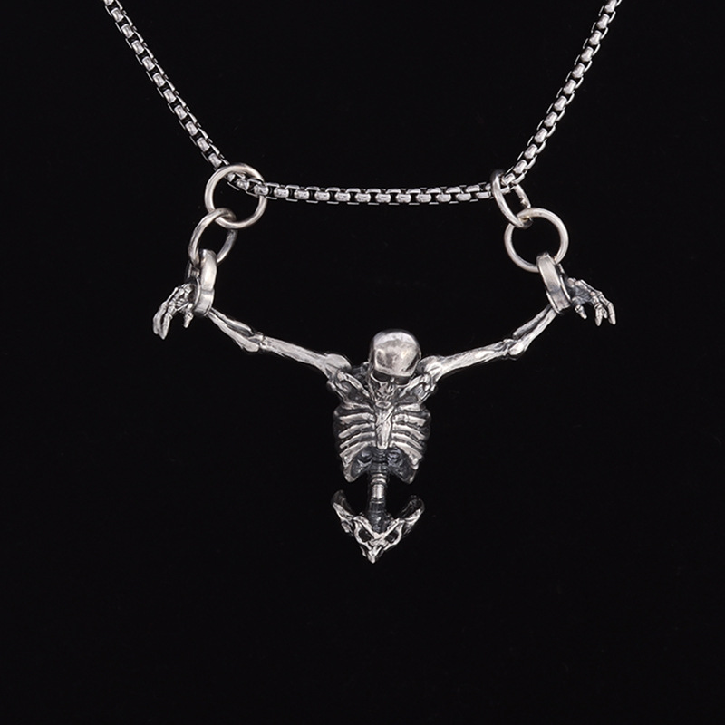 Mens Gothic Vintage Silver Pla - Quirky Vintage Fashion 评论和价格