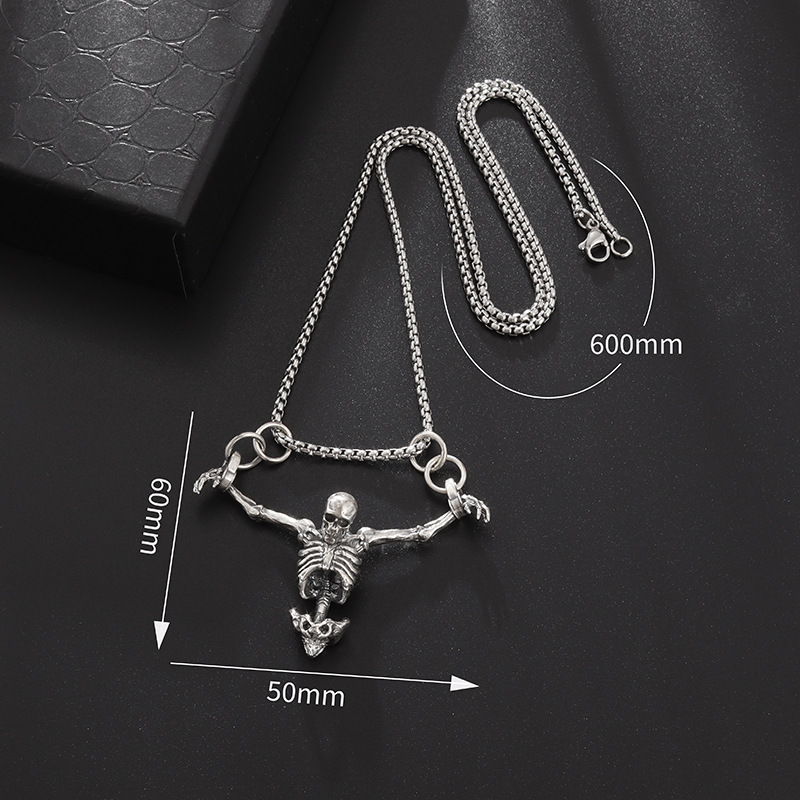 Mens Gothic Vintage Silver Pla - Quirky Vintage Fashion 评论和价格