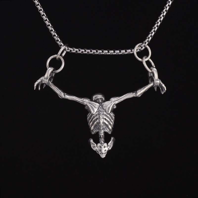 Mens Gothic Vintage Silver Pla - Quirky Vintage Fashion 评论和价格