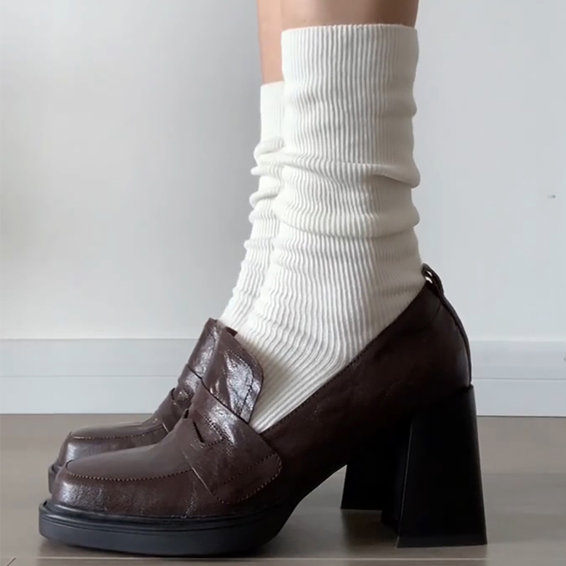 College Style Women Loafer Sho - Vintage Fashion Aesthetic 评论和价格