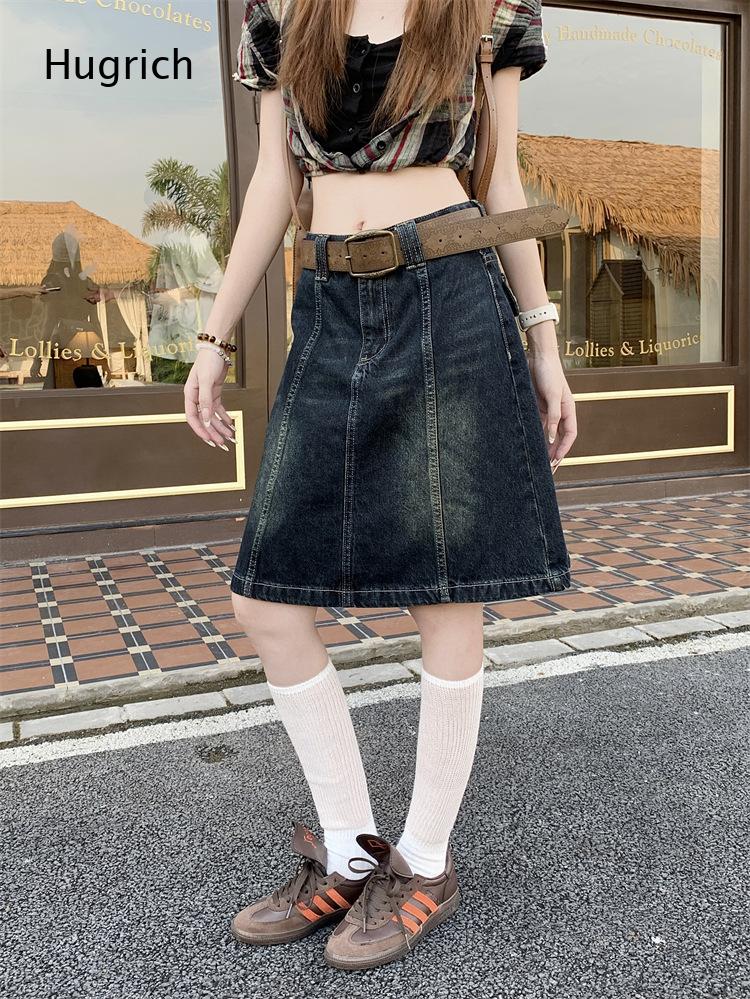 Streetwear Vintage A Line Deni - Denim Skirt Midi Vintage 评论和价格