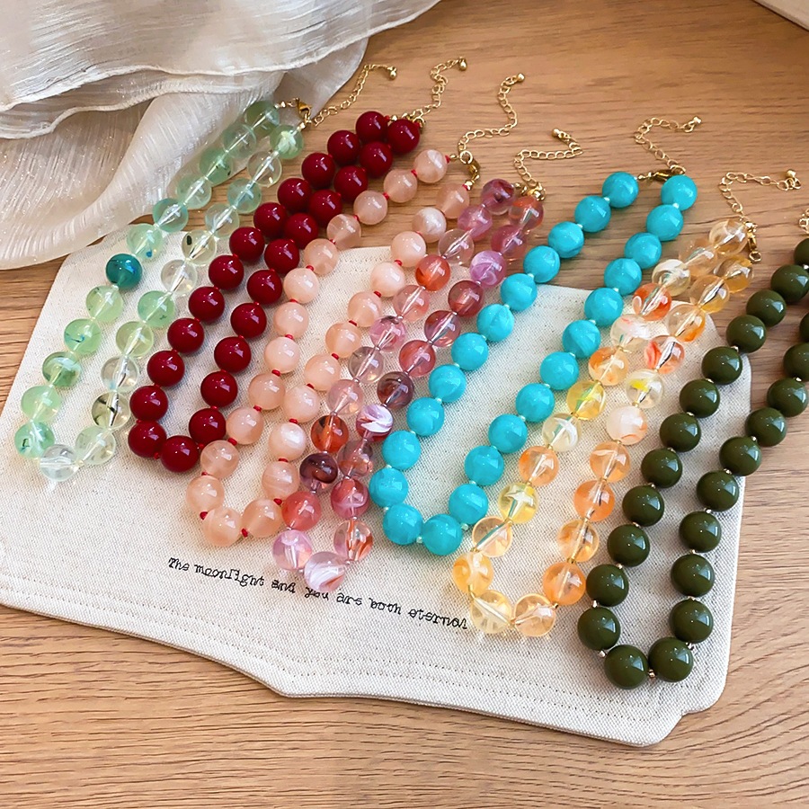 Solid Color Round Resin Beaded - Vintage Fashion Coloring Pages 评论和价格