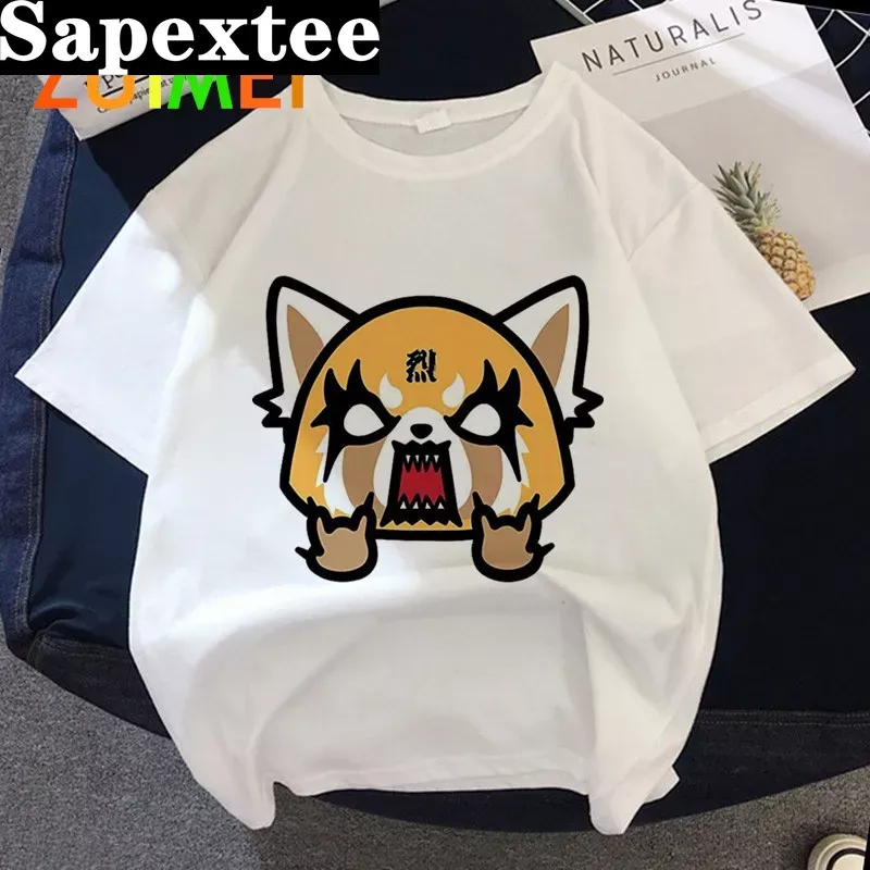 Women Anime Japanese Aggretsuk - Tie Dye Shirt Vintage 评论和价格