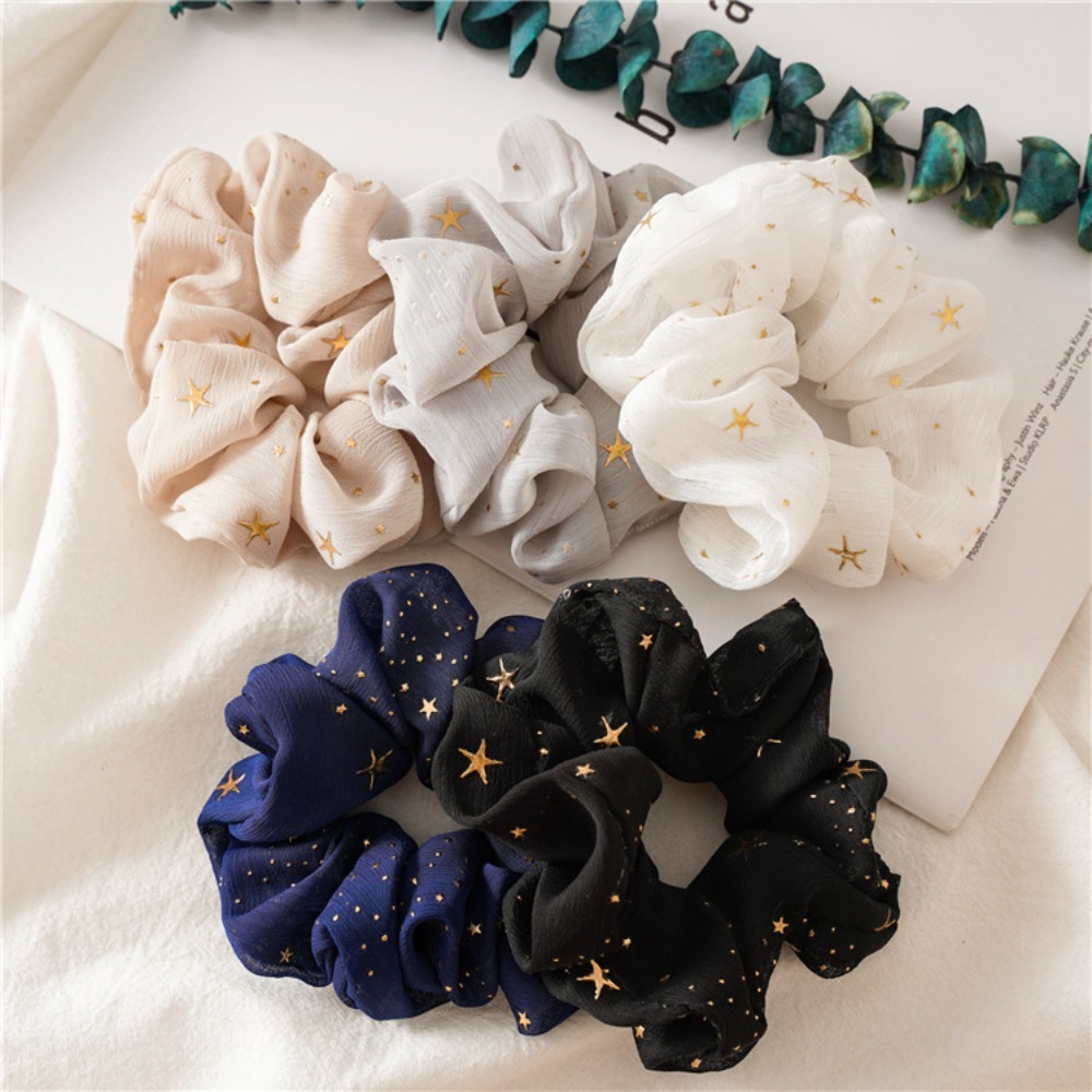 1/5pcs Print Scrunchie Dreamy  - Vintage Fashion Look 评论和价格