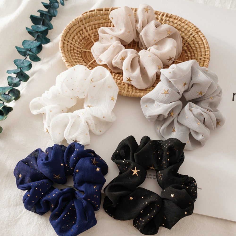 1/5pcs Print Scrunchie Dreamy  - Vintage Fashion Look 评论和价格