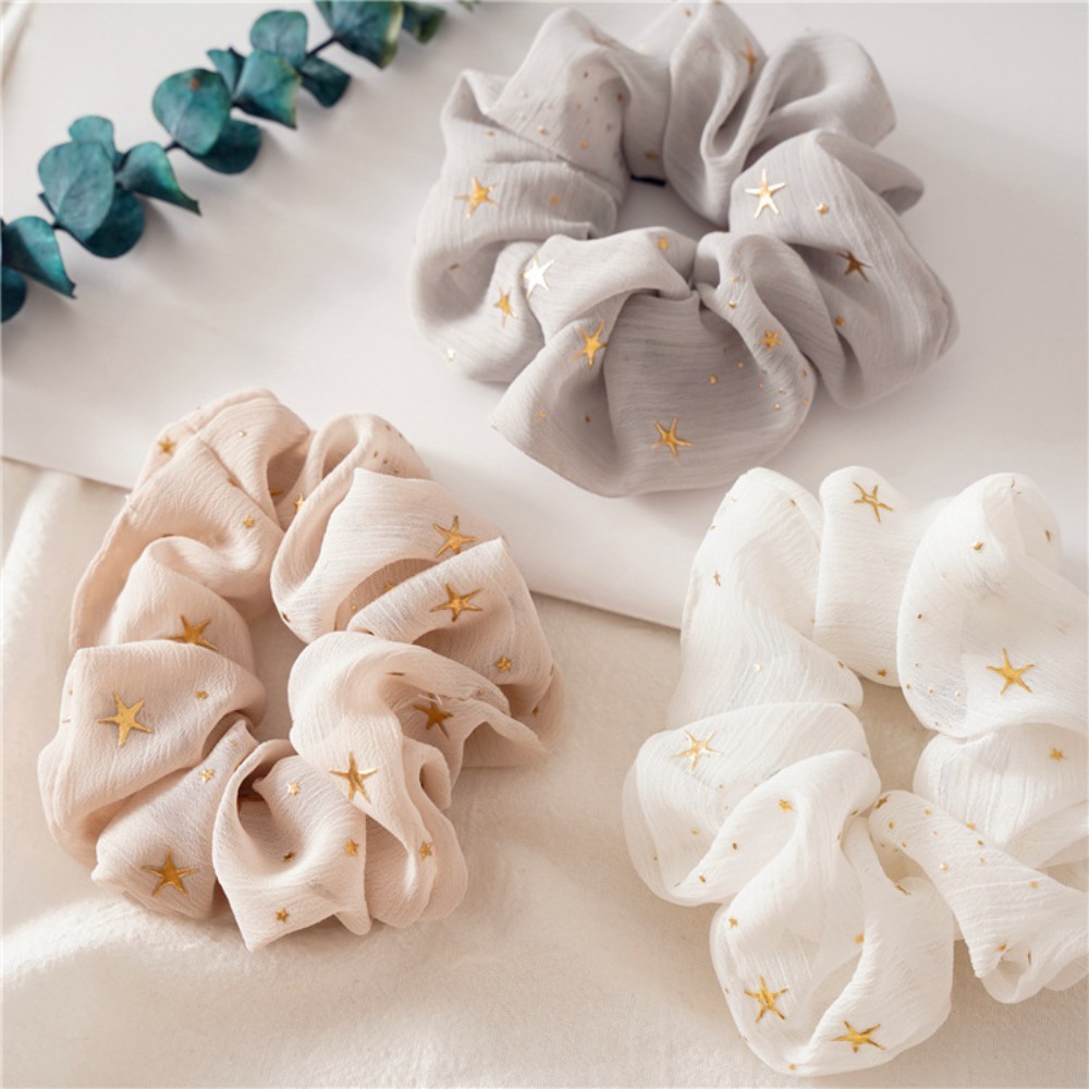 1/5pcs Print Scrunchie Dreamy  - Vintage Fashion Look 评论和价格