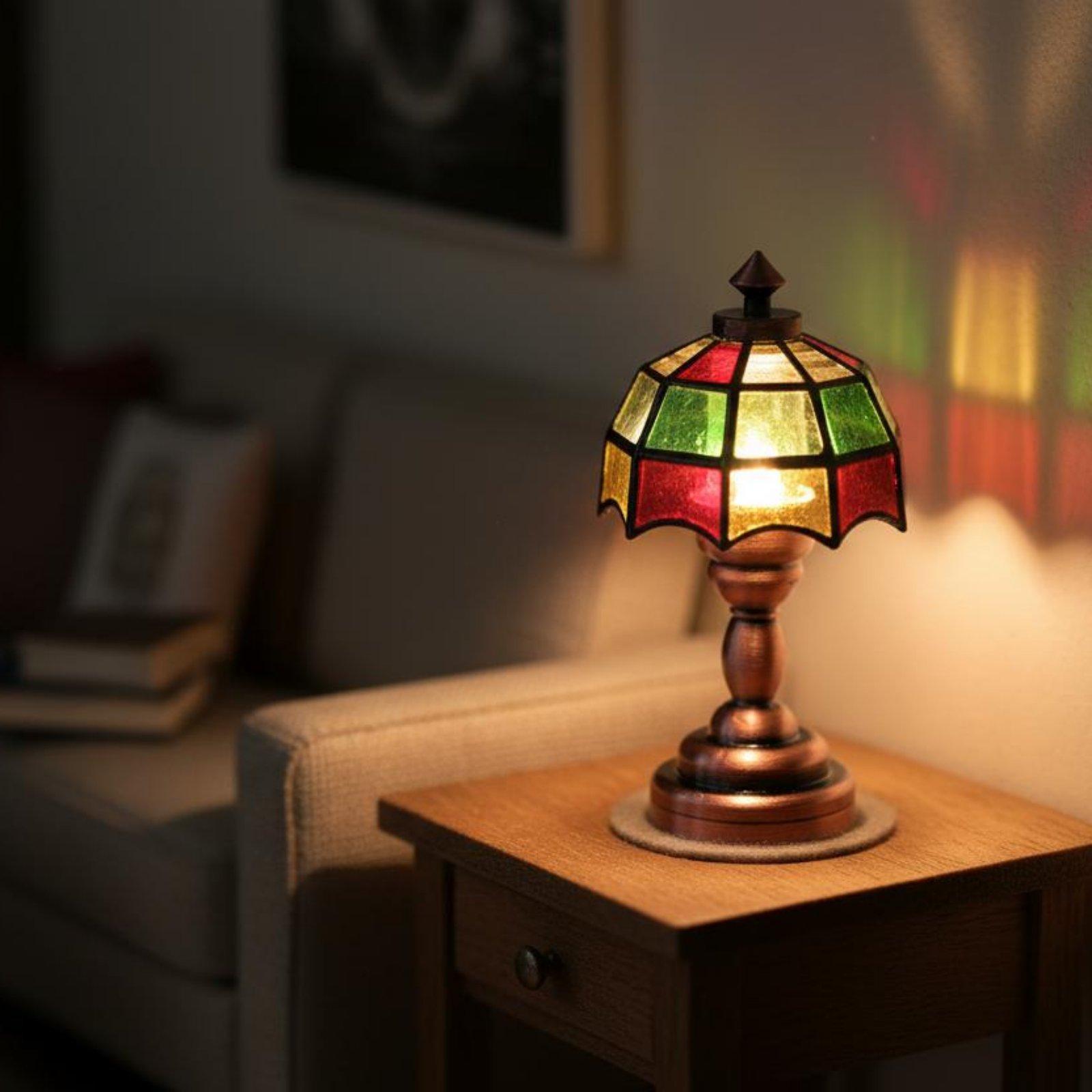 Miniature Lamp Vintage Alloy G - Vintage Fashion Dolls 评论和价格
